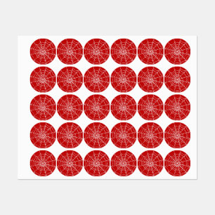 Rotes Web Etiketten