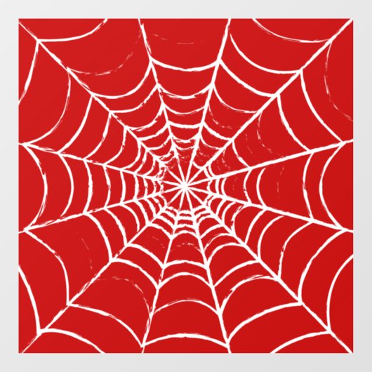 Rotes Web Fensteraufkleber (Blatt)