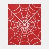 Rotes Web Fleecedecke (Vorderseite)