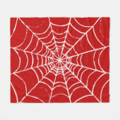 Rotes Web Fleecedecke (Vorderseite (Horizontal))
