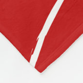 Rotes Web Fleecedecke (Ecke)