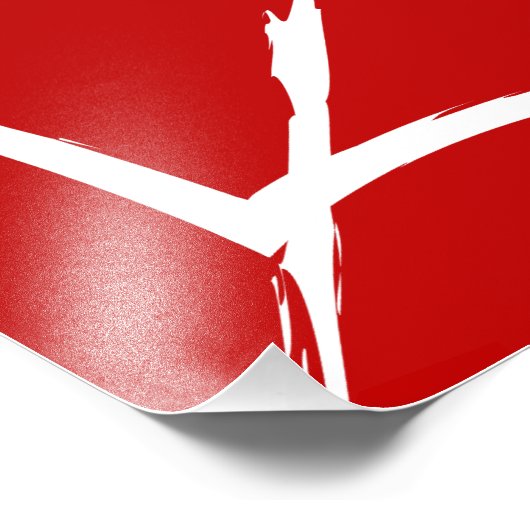 Rotes Web Fotodruck (Ecke)