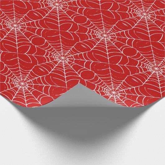 Rotes Web Geschenkpapier (Ecke)