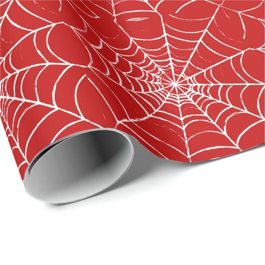 Rotes Web Geschenkpapier (Rolleneckpunkt)