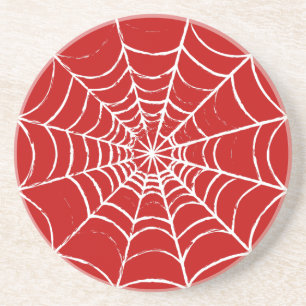 Rotes Web Getränkeuntersetzer