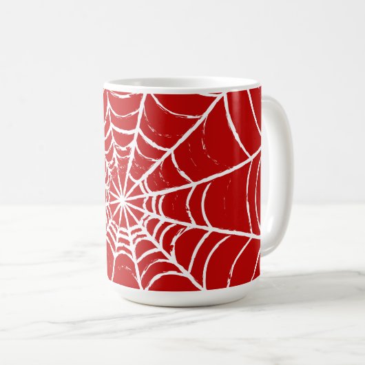 Rotes Web Kaffeetasse (VorderseiteRechts)