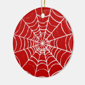Rotes Web Keramik Ornament (Links)