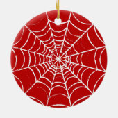 Rotes Web Keramik Ornament (Hinten)