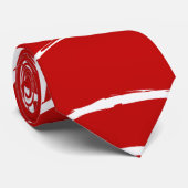 Rotes Web Krawatte (Gerollt)