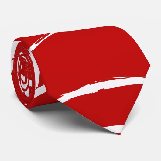 Rotes Web Krawatte (Gerollt)