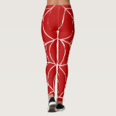 Rotes Web Leggings (Rückseite)