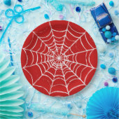 Rotes Web Pappteller (Party)