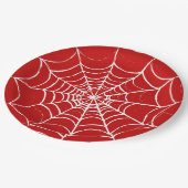 Rotes Web Pappteller (Schrägansicht)