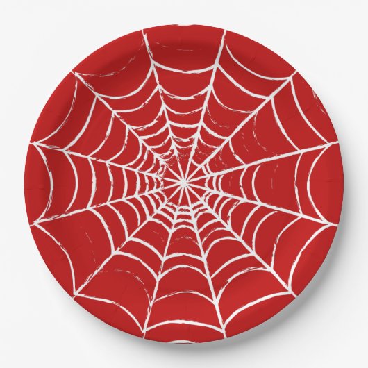 Rotes Web Pappteller (Vorderseite)