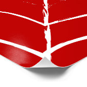 Rotes Web Poster (Ecke)