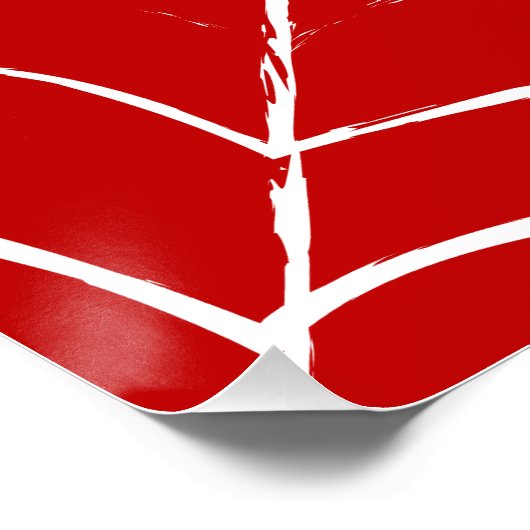 Rotes Web Poster (Ecke)