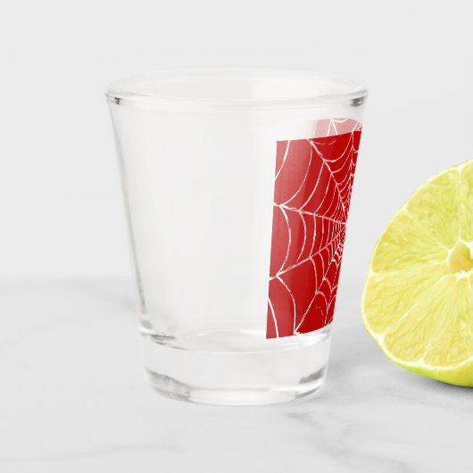 Rotes Web Schnapsglas (Links)