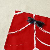 Rotes Web Strandtuch (Beispiel)