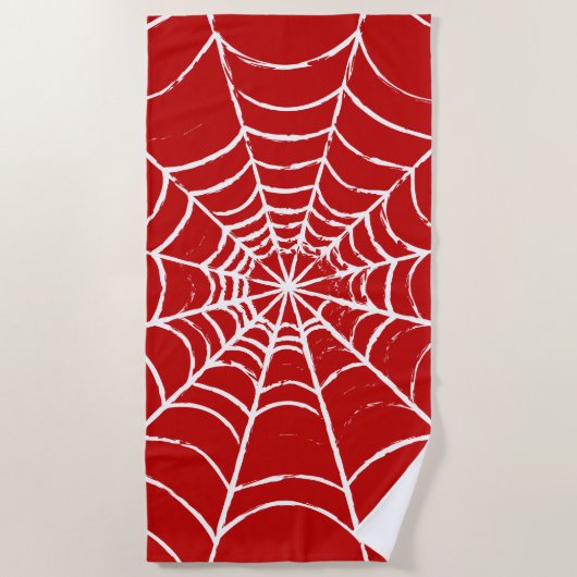 Rotes Web Strandtuch (Vorderseite)