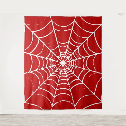 Rotes Web Wandteppich (Vorderseite)