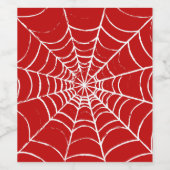 Rotes Web Weinetikett (Einzelnes Label)