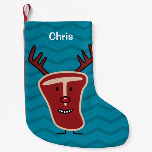 Rotes Weihnachten Nase des glücklichen Kleiner Weihnachtsstrumpf (Vorderseite)