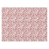 Rotes Weihnachts-Blumenmuster mit Weihnachtsstern Tischdecke (Vorderseite (Horizontal))