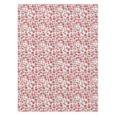 Rotes Weihnachts-Blumenmuster mit Weihnachtsstern Tischdecke (Vorderseite)