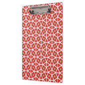 Rotes Weihnachts-Geometrisches Stern-Design Klemmbrett (Links)