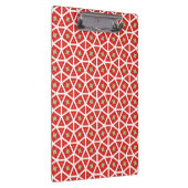 Rotes Weihnachts-Geometrisches Stern-Design Klemmbrett (Rechts)