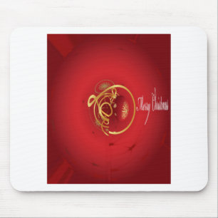 Rotes Weihnachts-Jingle-Bells-Have-a-Blessed-Nice- Mousepad
