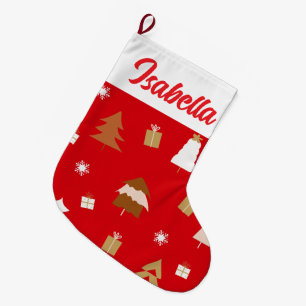 Rotes Weihnachts Weihnachten Weihnachten Weihnacht Großer Weihnachtsstrumpf