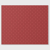 Rotes Weihnachtsbaum-Muster Geschenkpapier (Flach)