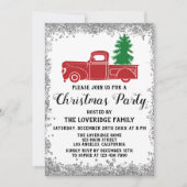 Rotes Weihnachtsbaum Weihnachtsfest Weihnachtsfest Einladung (Vorderseite)