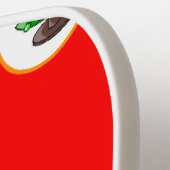 Rotes Weihnachtsbaummuster Pickleball Schläger (Linke Seite)