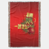 Rotes Weihnachtsfest Decke (Vorderseite Vertikal)