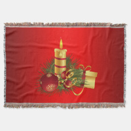 Rotes Weihnachtsfest Decke