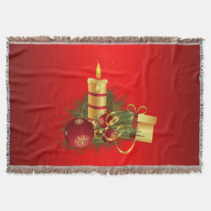 Rotes Weihnachtsfest Decke