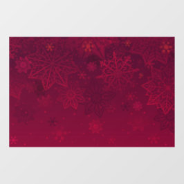 Rotes Weihnachtsfest Fensteraufkleber