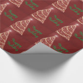 Rotes Weihnachtsfest Geschenkpapier (Ecke)