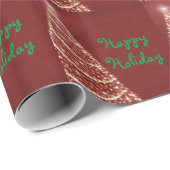 Rotes Weihnachtsfest Geschenkpapier (Rolleneckpunkt)