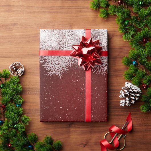 Rotes Weihnachtsfest Geschenkpapier