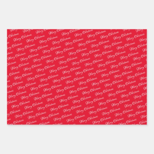 Rotes Weihnachtsfest | Gnome | Weihnachten Geschenkpapier Set (Vorderseite 3)