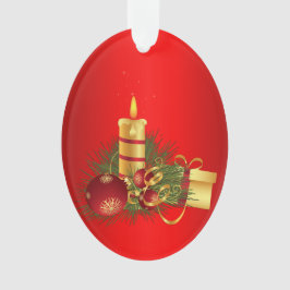 Rotes Weihnachtsfest Ornament