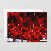 Rotes Weihnachtsfest Postkarte (Vorne/Hinten)