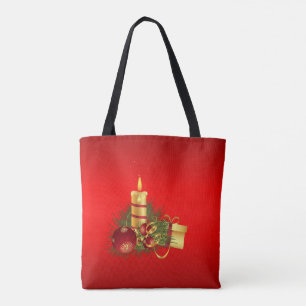 Rotes Weihnachtsfest Tasche
