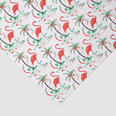 Rotes Weihnachtsflamingo-Seidenpapier Seidenpapier (Ausschnitt)