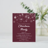 Rotes Weihnachtsgebäck Party Einladung (Stehend Vorderseite)