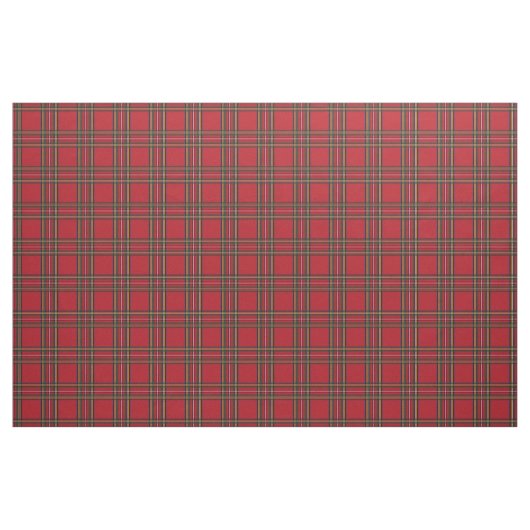 Rotes Weihnachtskariertes Gewebe Stoff (Fat Quarter (45,7 x 55,9 cm))