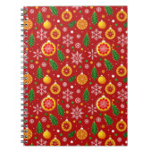 Rotes Weihnachtsmuster Notizblock (Vorderseite)